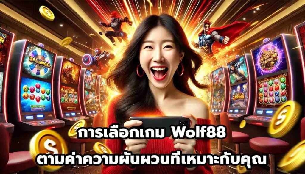 การเลือกเกม Wolf88 ตามค่าความผันผวนที่เหมาะกับคุณ-1