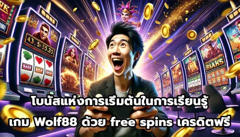โบนัสแห่งการเริ่มต้นในการเรียนรู้เกม Wolf88 ด้วย free spins และเครดิตฟรี-5