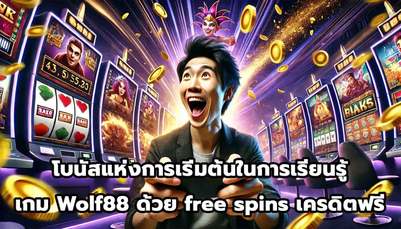 โบนัสแห่งการเริ่มต้นในการเรียนรู้เกม Wolf88 ด้วย free spins และเครดิตฟรี-5